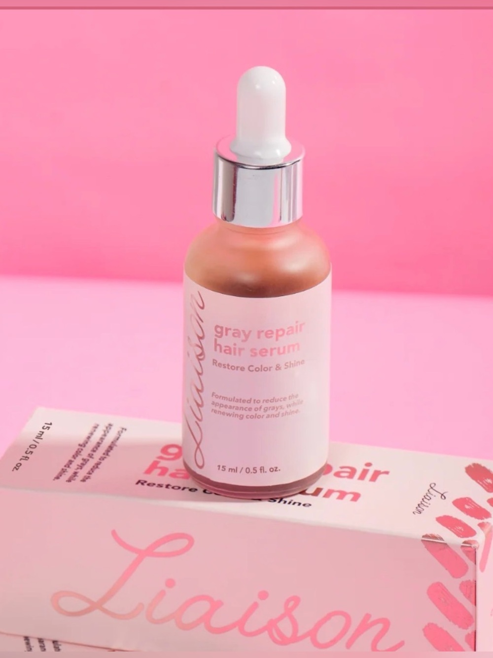 Liaison Gray Repair Hair Serum 0.5 oz NEW Sealed Hair & Scalp Serum